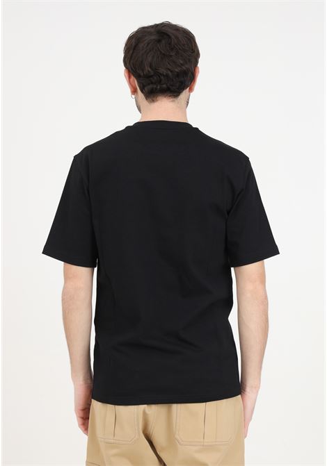 Black multipocket details men's cotton t-shirt MOSCHINO | J072420432555