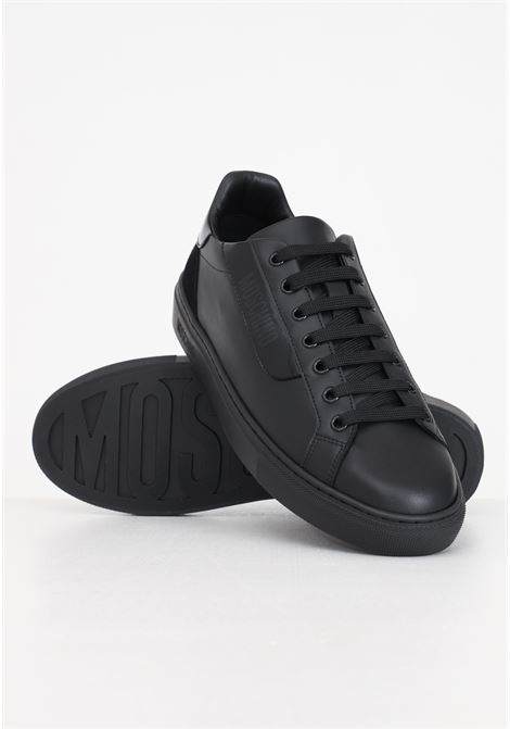 Black men's sneakers with laces MOSCHINO | MB15122G1IGAA00A