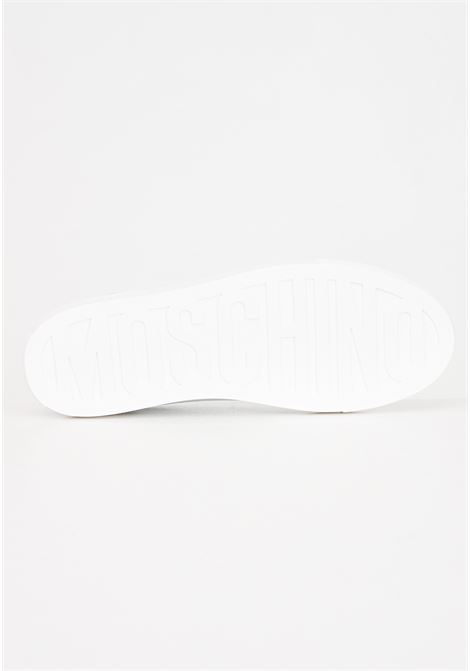 Sneakers da uomo bianche con lacci MOSCHINO | MB15122G1IGAA10A