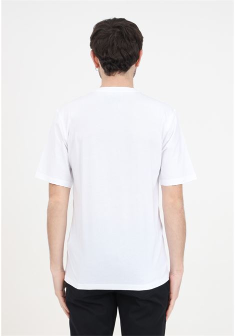 White teddy mesh jersey men's t-shirt MOSCHINO | V072720411001