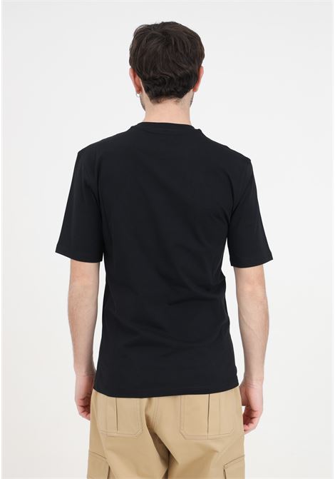 Black men's t-shirt in teddy mesh jersey MOSCHINO | V072720411555