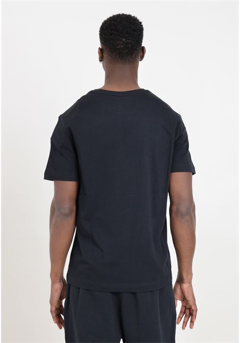 Black men's T-shirt with logo print on the chest NAPAPIJRI | NP0A4HQQ0411411