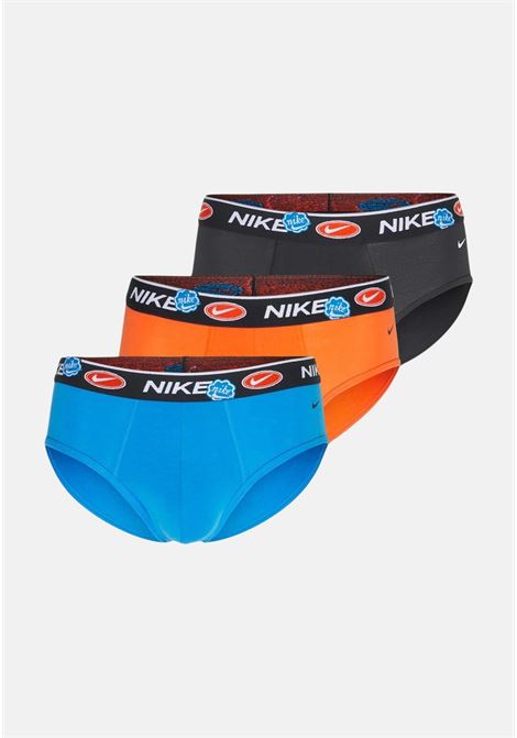 Slip vari colori con elastico brandizzato in confezione da 3 da uomo NIKE | 0000KE1006GOR