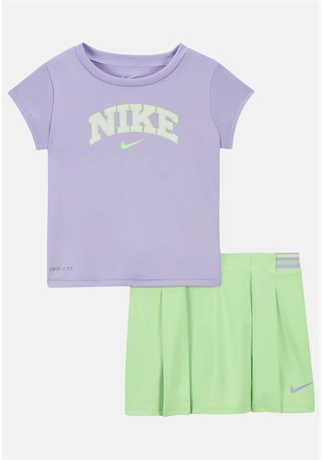 Lilac and green baby girl outfit NIKE | 16M025E2E