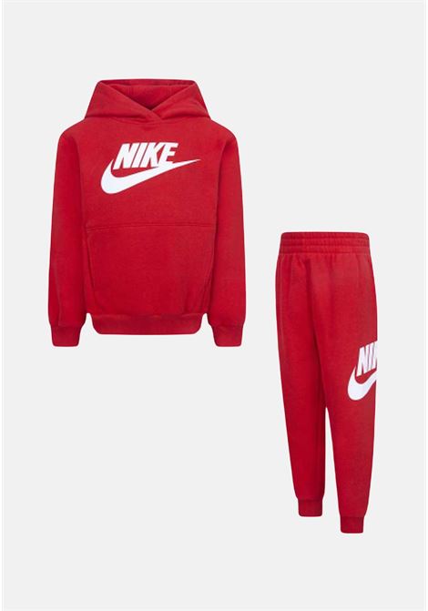 University red Club Fleece tracksuit for boys and girls NIKE | 86L595U10