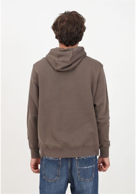 Sporty brown sweatshirt with hood and logo for men and women NIKE | BV2654004