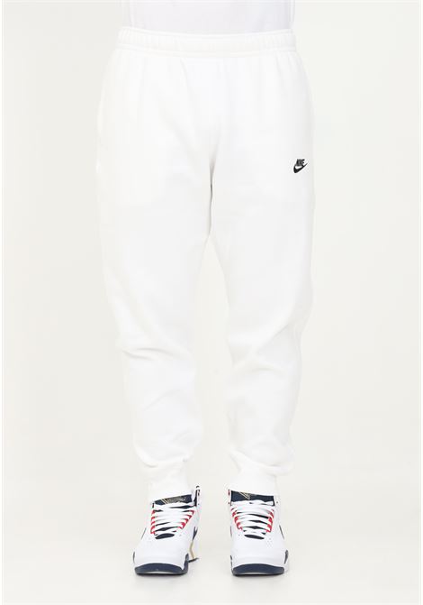 Pantaloni sportswear club fleece bianchi per uomo e donna NIKE | BV2671100