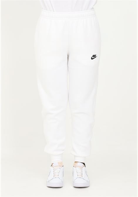 White fleece club sportswear trousers for men and women NIKE | BV2671100