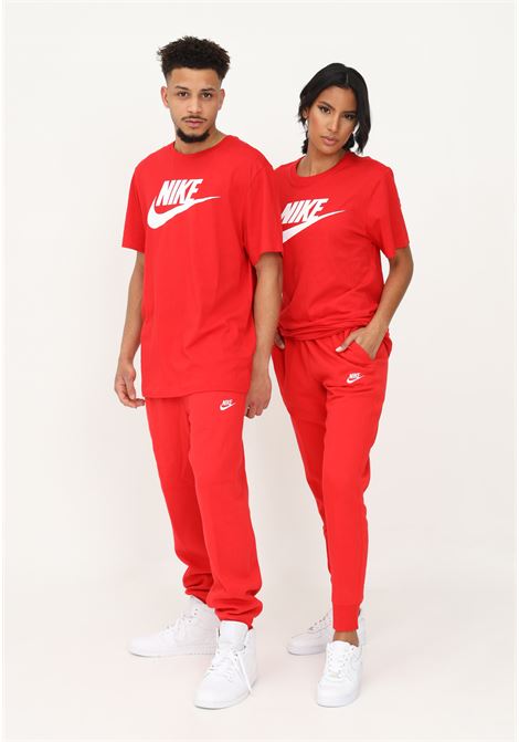 Pantaloni Sportswear Club Fleece da uomo donna  rosso con logo NIKE | BV2671657
