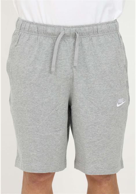 Gray sports shorts for men and women with logo embroidery NIKE | BV2772063