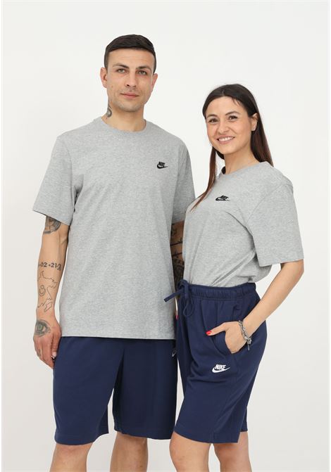 Shorts sportivo blu per uomo e donna con ricamo logo NIKE | BV2772410