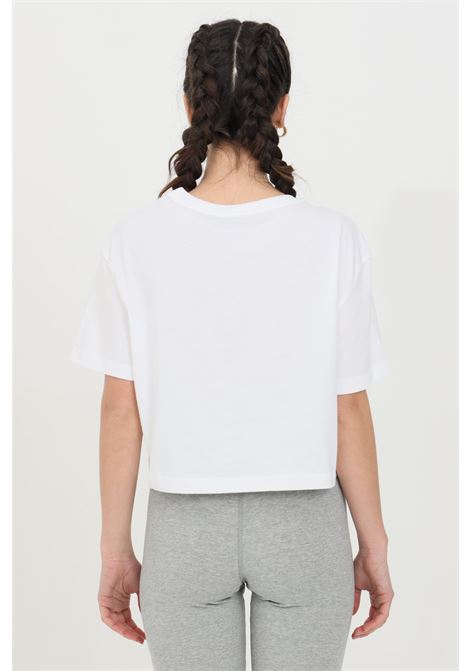 White crop t-shirt for women with logo print NIKE | BV6175100