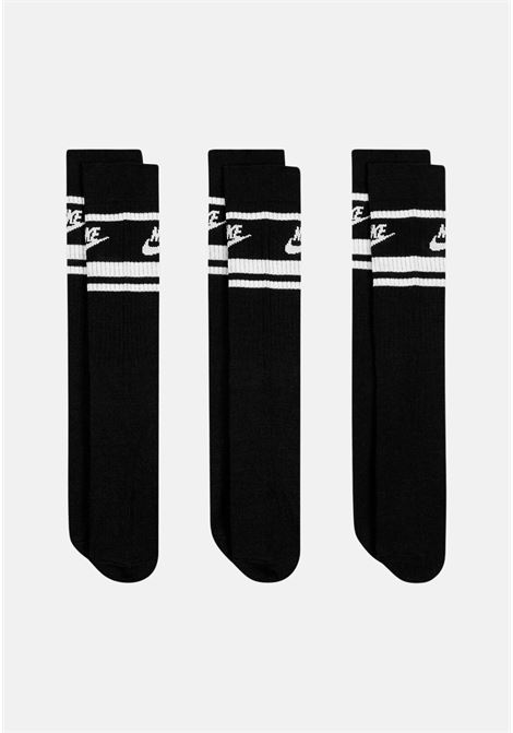 Confezione da 3 paia di calzini neri e bianchi da uomo e donna NIKE | DX5089010
