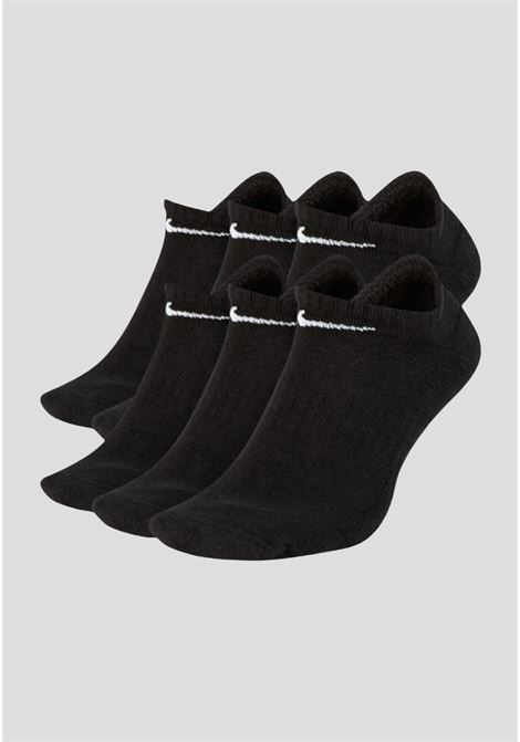 Set of six black Everyday Lightweight socks for men and women NIKE | SX7679010