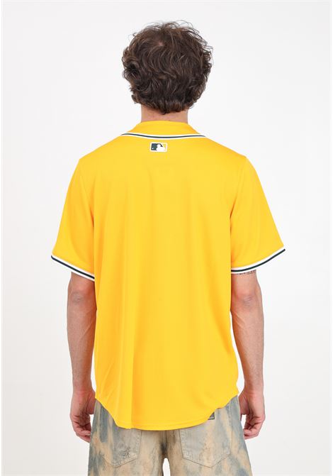 Men's Oakland Athletics Nike Official Replica Yellow Short Sleeve Shirt NIKE | T7LM-FZA2-FZ-L23SUNDOWN