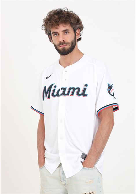 Camicia manica corta Miami Marlins Nike Youth Home bianca da uomo NIKE | T7LM-MQHO-MQM-L23WHITE