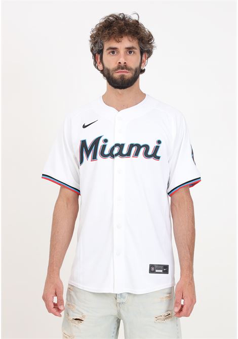 Camicia manica corta Miami Marlins Nike Youth Home bianca da uomo NIKE | T7LM-MQHO-MQM-L23WHITE