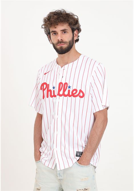 Philadelphia Phillies Nike Official Replica Home White Short Sleeve Shirt for men NIKE | T7LM-PPHO-PP-L23WHITE