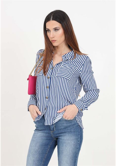 Blue and white striped women's shirt ONLY | 15281677Peacoat