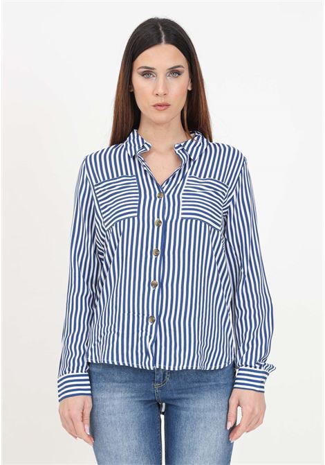 Blue and white striped women's shirt ONLY | 15281677Peacoat