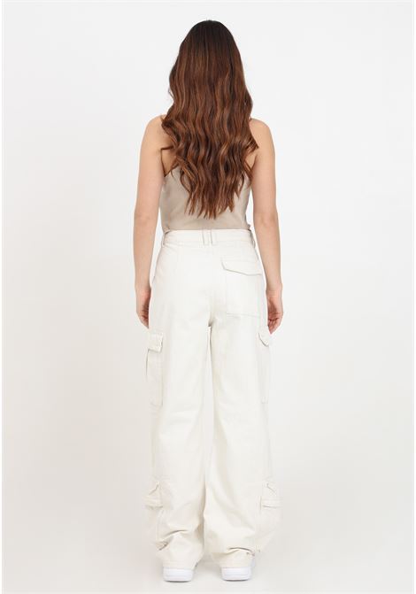 Ecru colored women's cargo jeans ONLY | 15311276Ecru