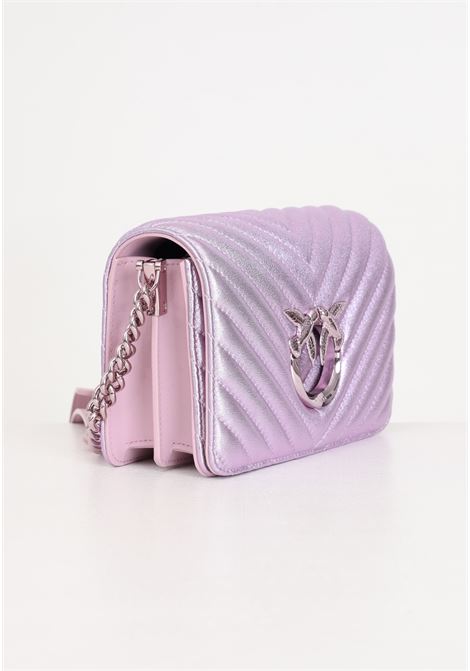 Purple click metal chevron women's mini love bag PINKO | 100067-A1JEWWGB