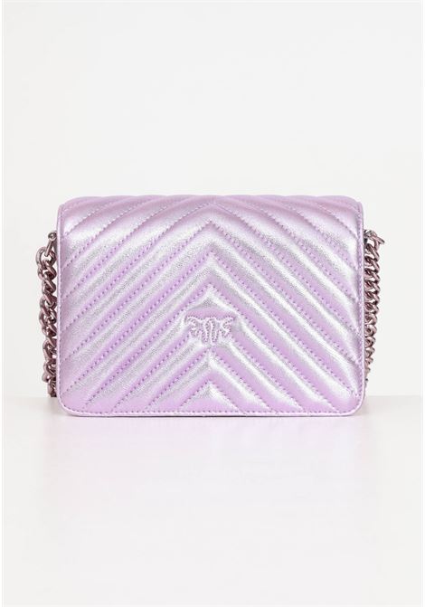 Purple click metal chevron women's mini love bag PINKO | 100067-A1JEWWGB