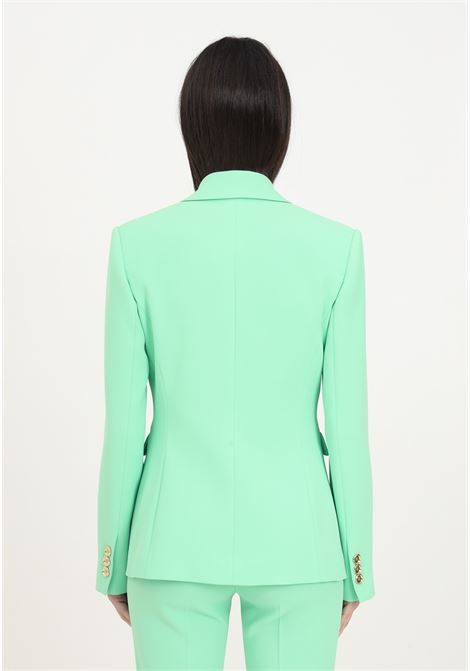 Bouquet green single-breasted stretch blazer for women PINKO | 100180-A14IT38