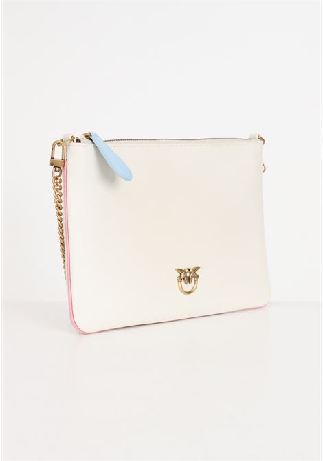 Flat classic beige women's bag with light blue detail PINKO | 100455-A1K1Z14Q