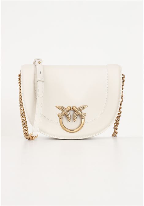 Mini Love Bag Click women's white shoulder bag PINKO | 101510-A0QOZ14Q