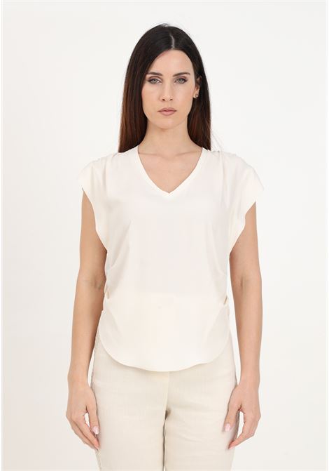 Women's butter blouse with rounded hem PINKO | 103113-A1O8N96