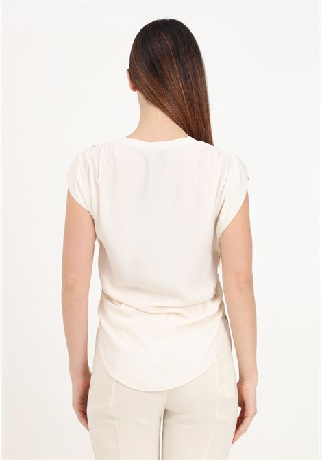 Women's butter blouse with rounded hem PINKO | 103113-A1O8N96