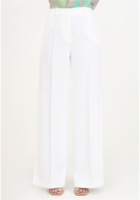 Elegant white nimbus women's trousers with side slits PINKO | 103233-7624Z15