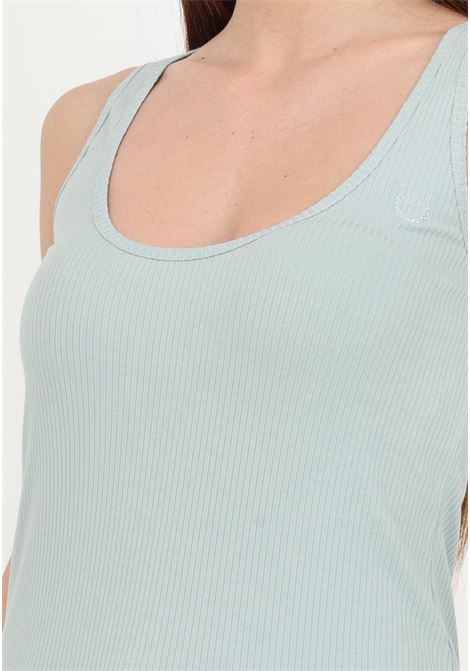 Green women's tank top with Love Birds embroidery PINKO | 103573-A1X4E68