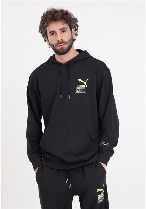 Brandlove graphic hoodie black men's sweatshirt PUMA | 62429801