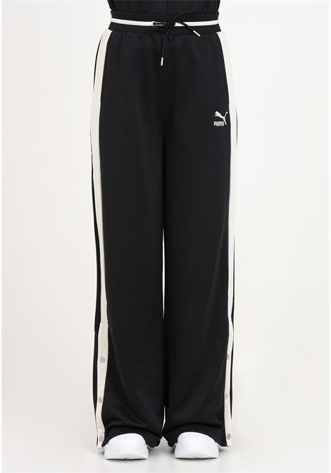 Pantaloni da donna nero e bianco T7 TRACK PANTS PUMA | 62502501