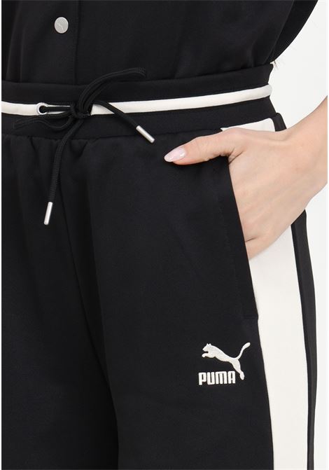 Pantaloni da donna nero e bianco T7 TRACK PANTS PUMA | 62502501