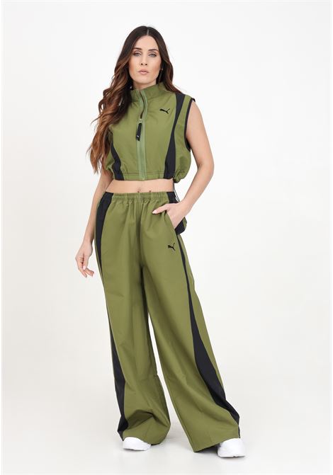 Pantaloni da donna Dare to parachute verde oliva PUMA | 62557133