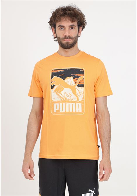 Graphics Mountain men's orange sports t-shirt PUMA | 62791146