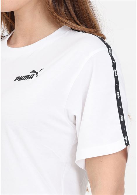 Ess Tape black and white women's t-shirt PUMA | 67599402