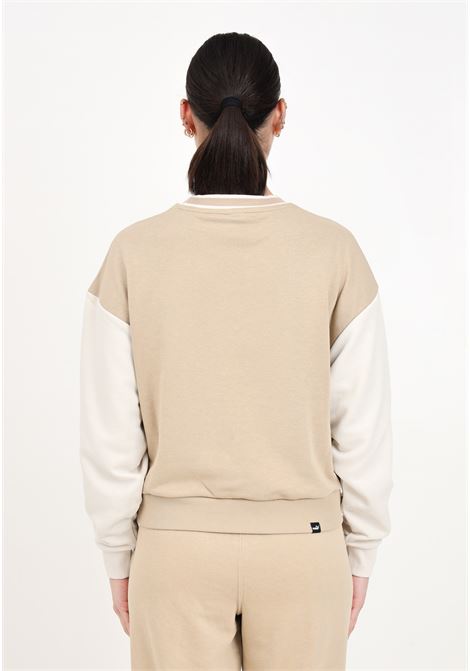 Beige women's sweatshirt with logo print PUMA | 67789883