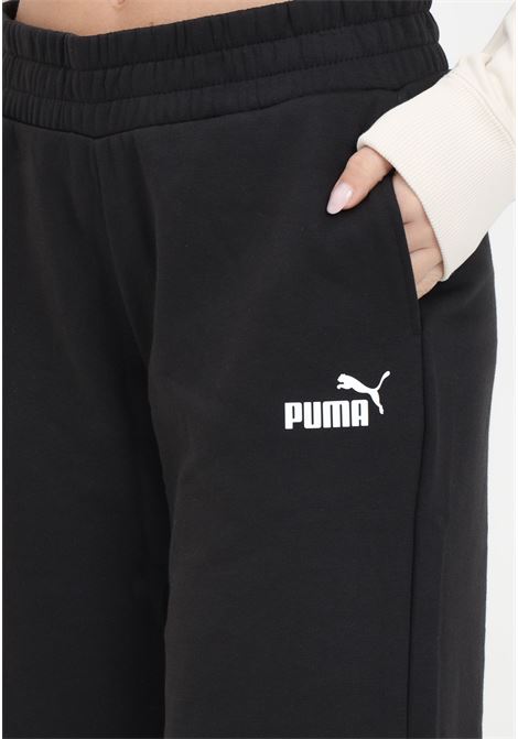 Women's Black Essentials Straight Leg Pants PUMA | 67874501