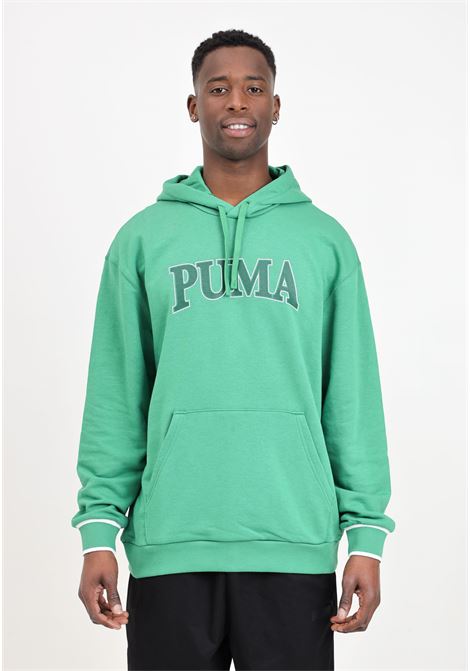 Green men's sweatshirt with puma squad hood PUMA | 67896986