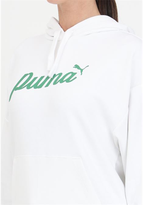 White women's sweatshirt blossom script hoodie tr PUMA | 67934802