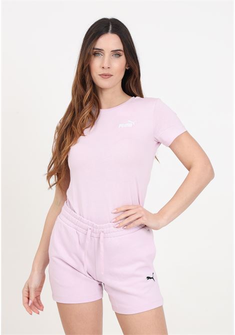 Ess+ Embroidery lilac women's t-shirt PUMA | 84833160