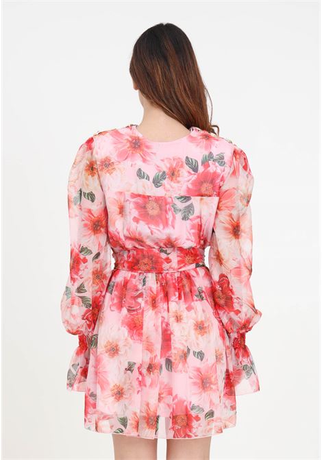 Floral print women's dress S#IT | SH24019PEONIA