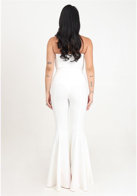 White women's flared trousers SANTAS | SPV24005BIANCO