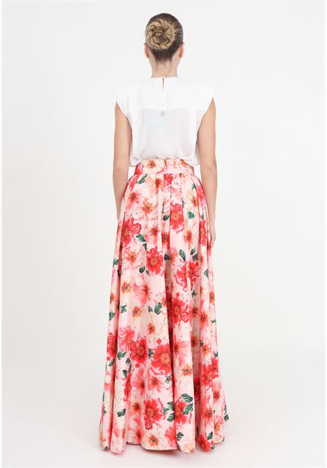Floral print women's skirt S#IT | SH24038PEONIA