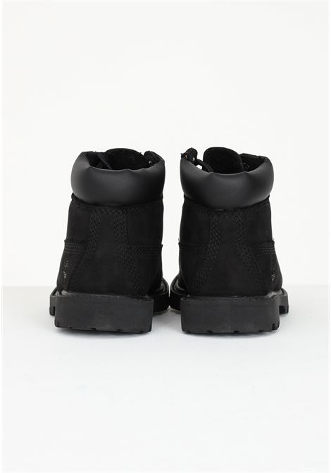 Black baby booties with embossed logo TIMBERLAND | TB01280700110011
