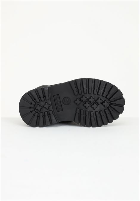Black baby booties with embossed logo TIMBERLAND | TB01280700110011